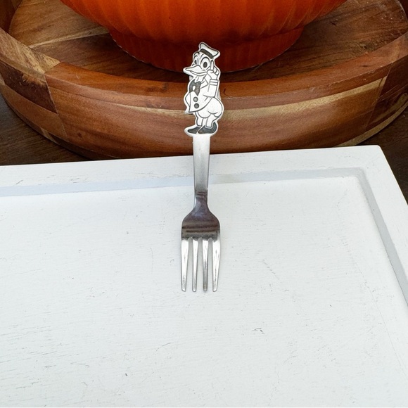 Vintage Walt Disney Donald Duck Stainless Child's Fork Bybonny Japan - Picture 2 of 9